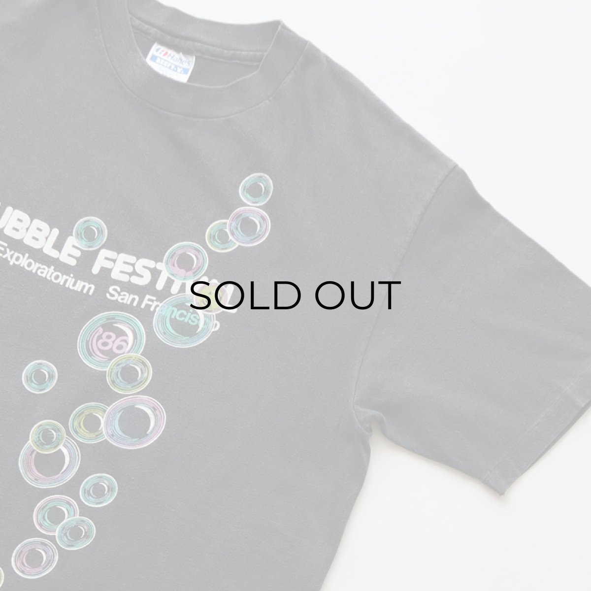 画像4: 80's Hanes COTTON W-PRINT S/S TEE "BUBBLE FESTIVAL '86" "MADE IN USA" (4)