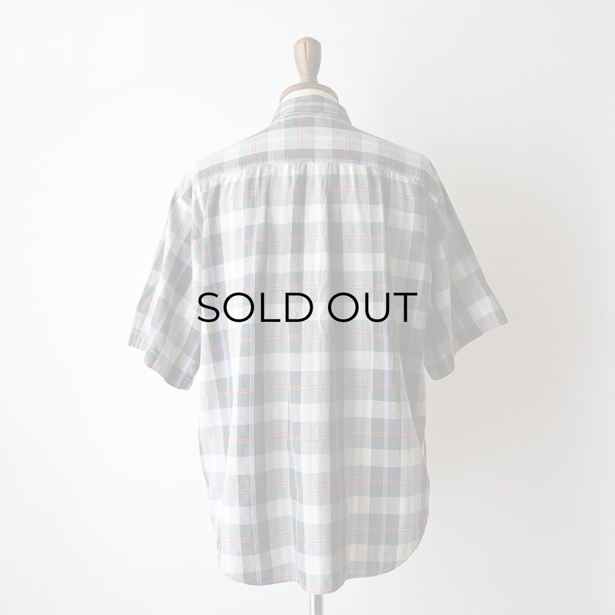 画像13: 〜90's DOCKERS by LEVI'S COTTON CHECK S/S REGULAR COLLAR SHIRT (13)