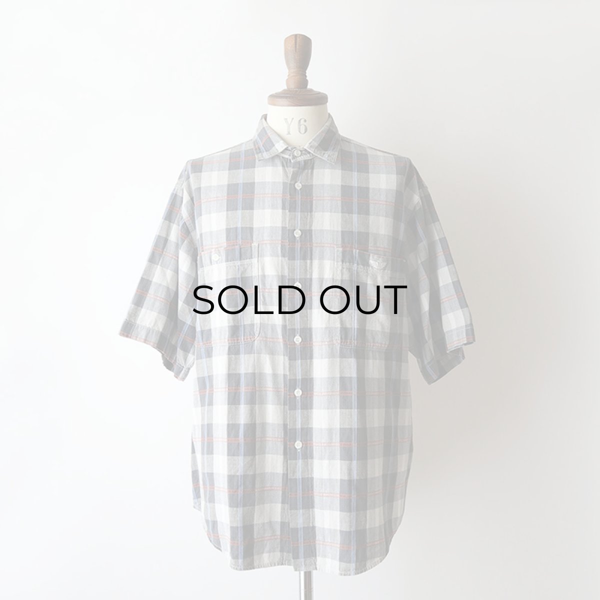 画像11: 〜90's DOCKERS by LEVI'S COTTON CHECK S/S REGULAR COLLAR SHIRT (11)