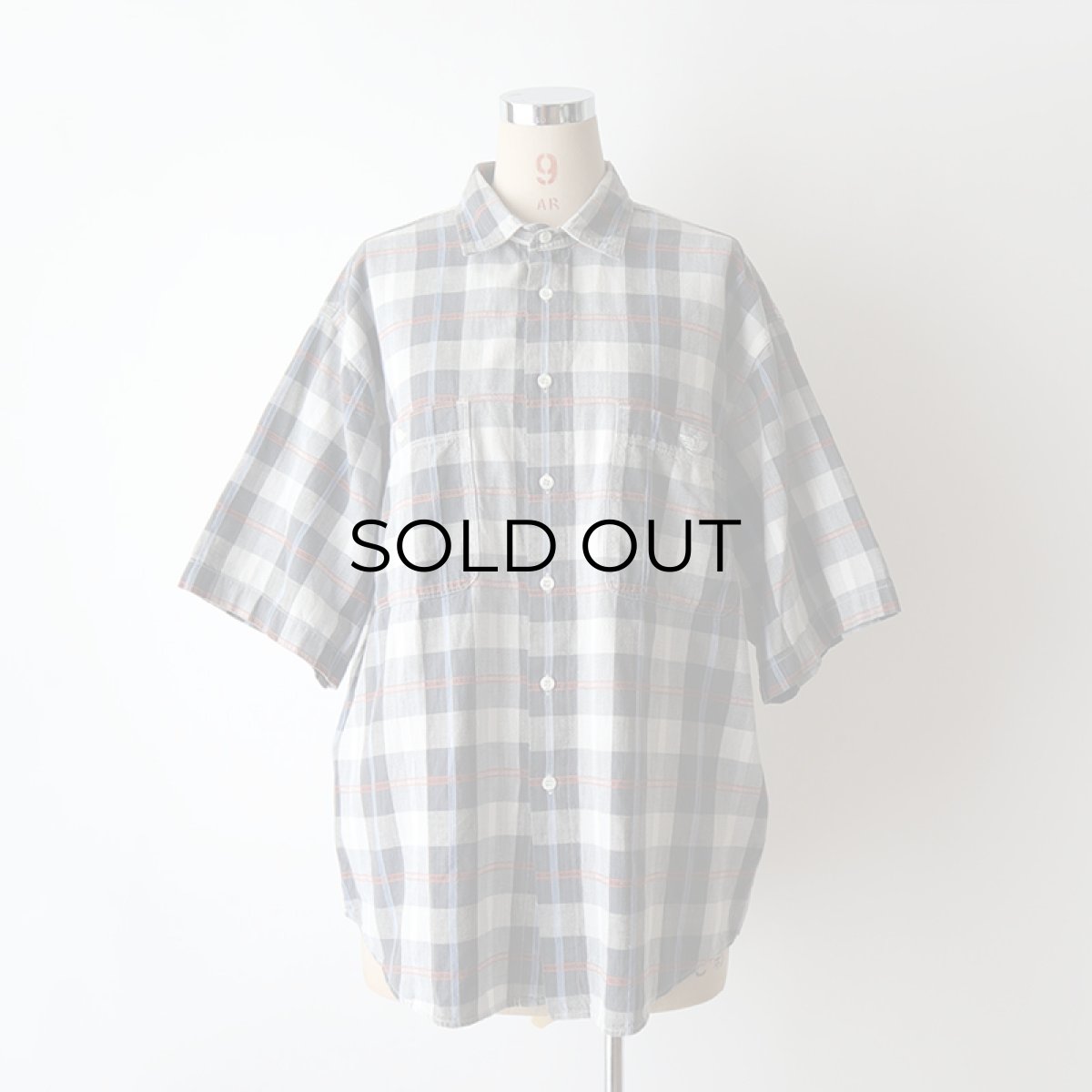 画像14: 〜90's DOCKERS by LEVI'S COTTON CHECK S/S REGULAR COLLAR SHIRT (14)