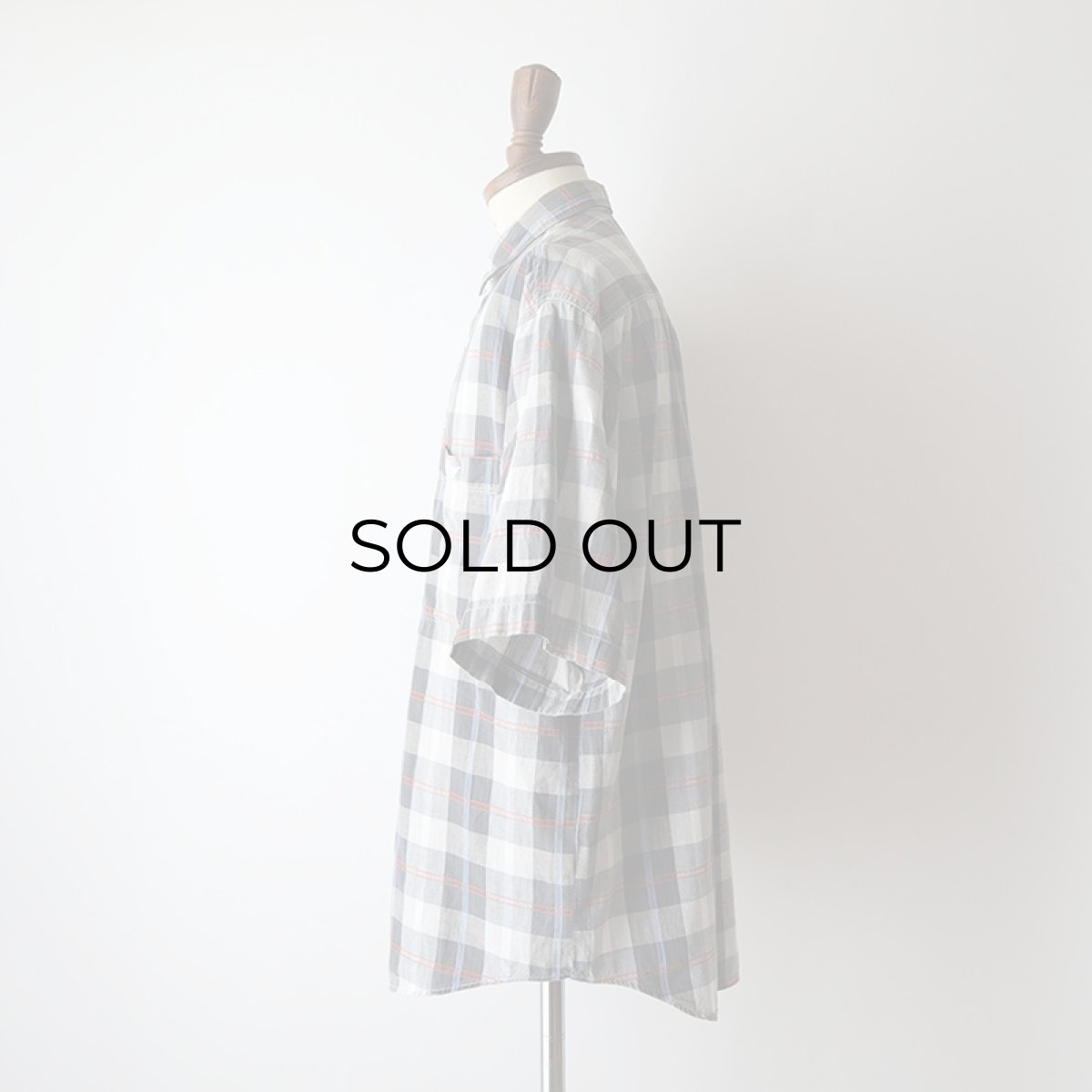 画像12: 〜90's DOCKERS by LEVI'S COTTON CHECK S/S REGULAR COLLAR SHIRT (12)