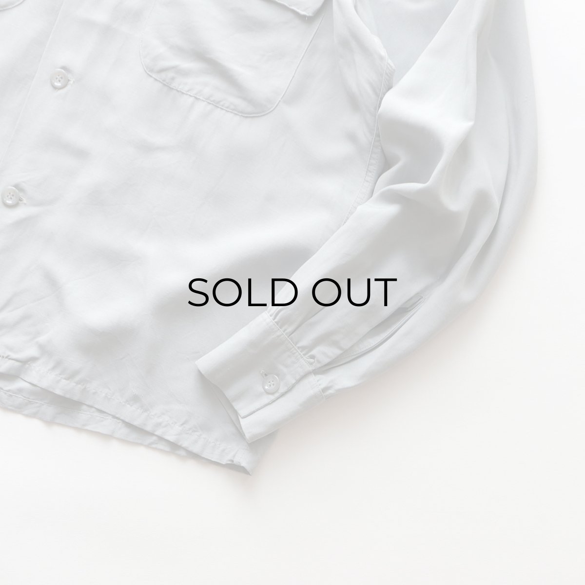 画像7: 〜50's Hampton RAYON BACK EMBROIDERED LOOP COLLAR BOX SHIRT "SILVER PHEASANT" (7)