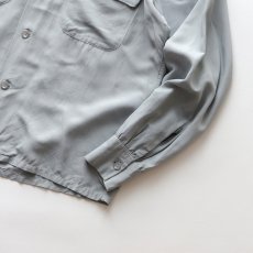 画像7: 〜50's Hampton RAYON BACK EMBROIDERED LOOP COLLAR BOX SHIRT "SILVER PHEASANT" (7)