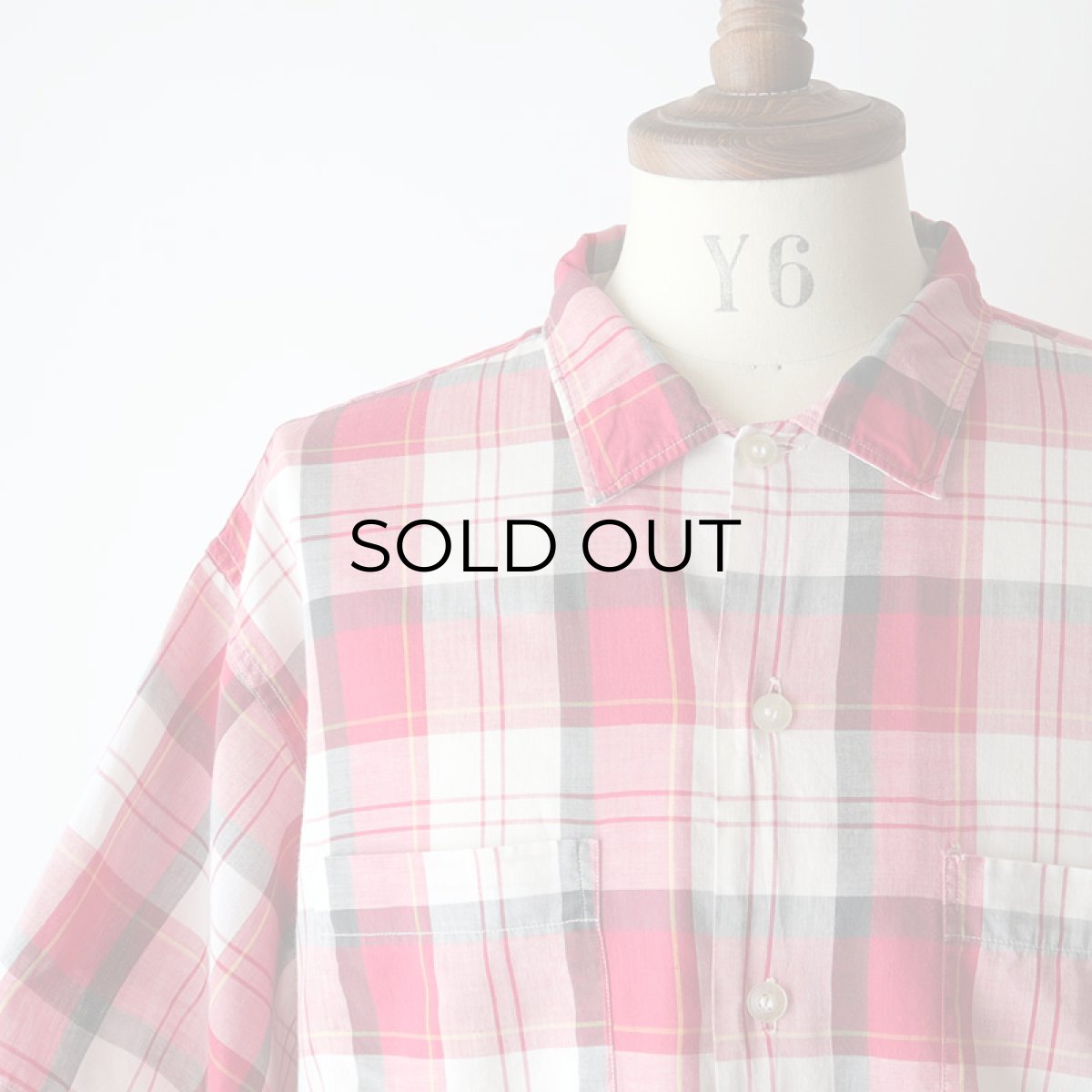 画像8: 60's Squire Casuals by Elbeco COTTON CHECK S/S OPEN COLLAR BOX SHIRT (8)