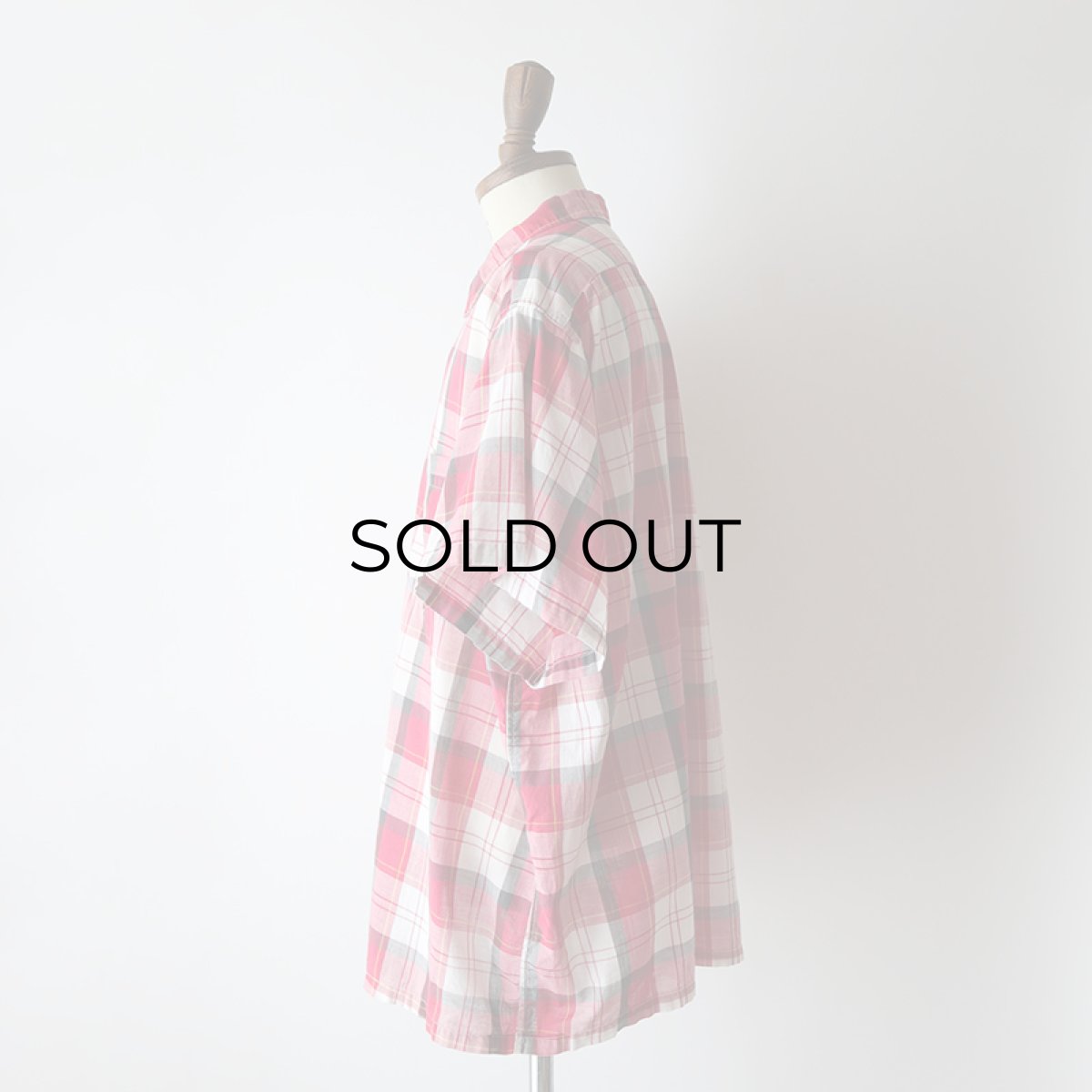 画像10: 60's Squire Casuals by Elbeco COTTON CHECK S/S OPEN COLLAR BOX SHIRT (10)