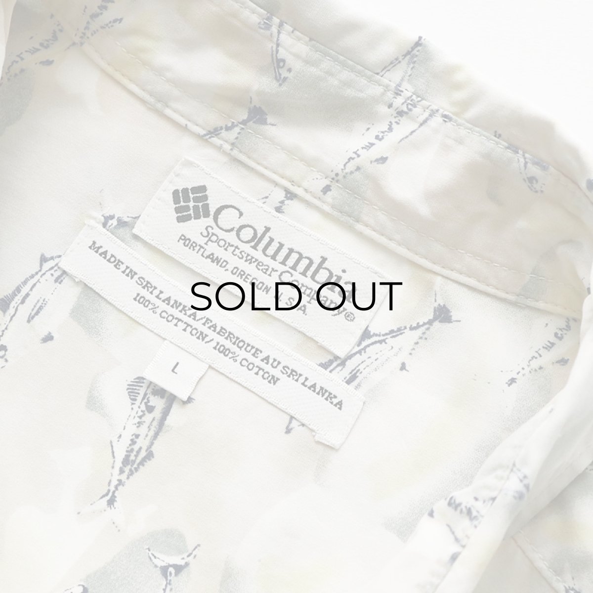 画像6: 90's Columbia COTTON ALL OVER PATTERN S/S B/D SHIRT (6)