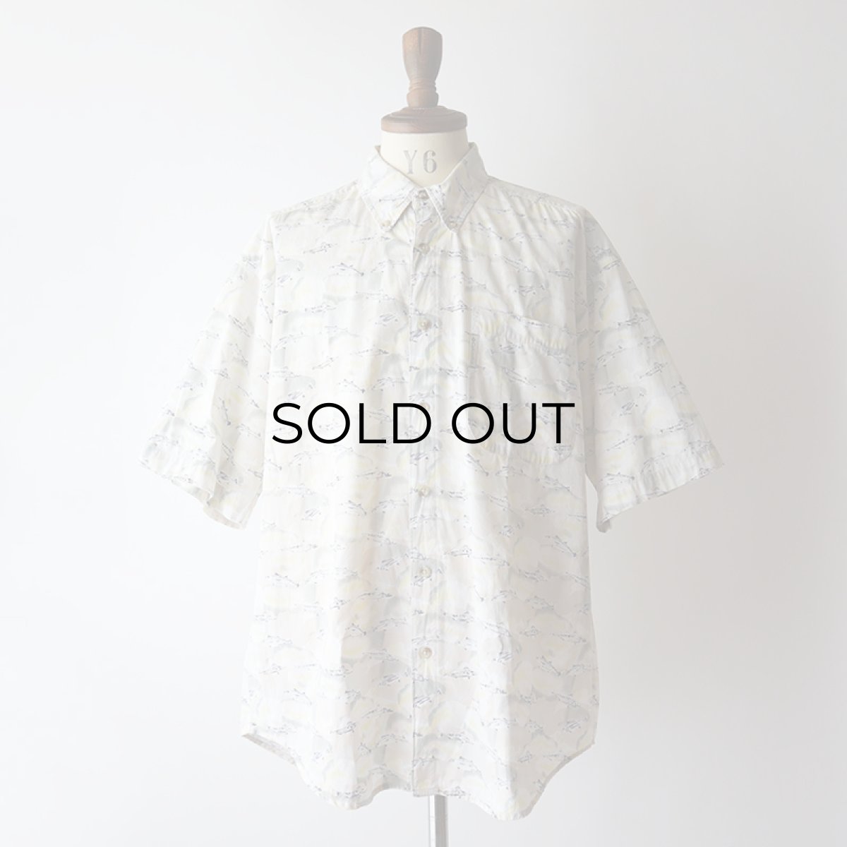 画像9: 90's Columbia COTTON ALL OVER PATTERN S/S B/D SHIRT (9)