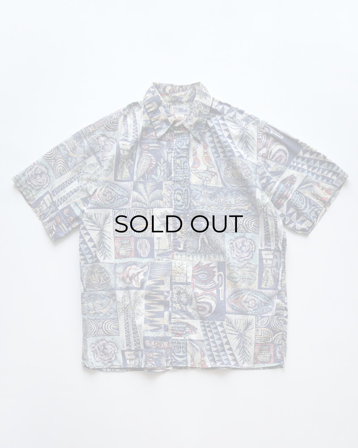 画像1: 〜90's reyn spooner COTTON ALL OVER PATTERN S/S HAWAIIAN SHIRT (1)