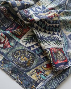 画像11: 〜90's reyn spooner COTTON ALL OVER PATTERN S/S HAWAIIAN SHIRT (11)