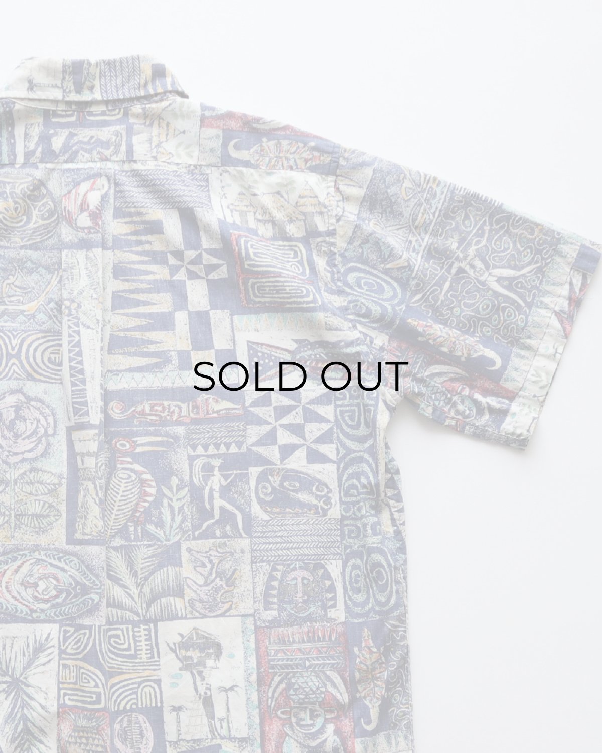 画像7: 〜90's reyn spooner COTTON ALL OVER PATTERN S/S HAWAIIAN SHIRT (7)