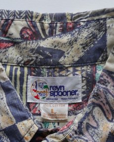 画像8: 〜90's reyn spooner COTTON ALL OVER PATTERN S/S HAWAIIAN SHIRT (8)