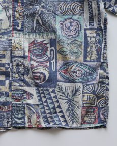 画像5: 〜90's reyn spooner COTTON ALL OVER PATTERN S/S HAWAIIAN SHIRT (5)