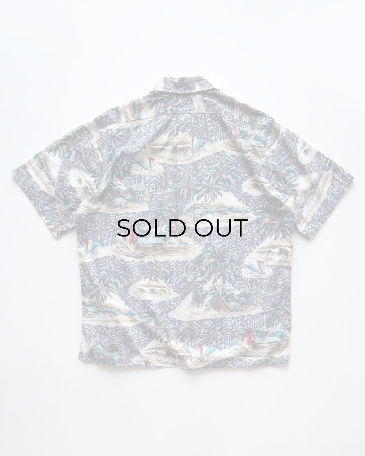 画像2: 〜90's PHIL EDWARDS by REYN SPOONER COTTON ALL OVER PATTERN S/S HAWAIIAN SHIRT (2)
