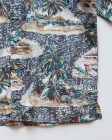 画像4: 〜90's PHIL EDWARDS by REYN SPOONER COTTON ALL OVER PATTERN S/S HAWAIIAN SHIRT (4)