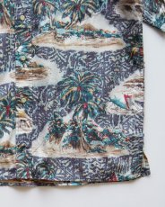 画像4: 〜90's PHIL EDWARDS by REYN SPOONER COTTON ALL OVER PATTERN S/S HAWAIIAN SHIRT (4)