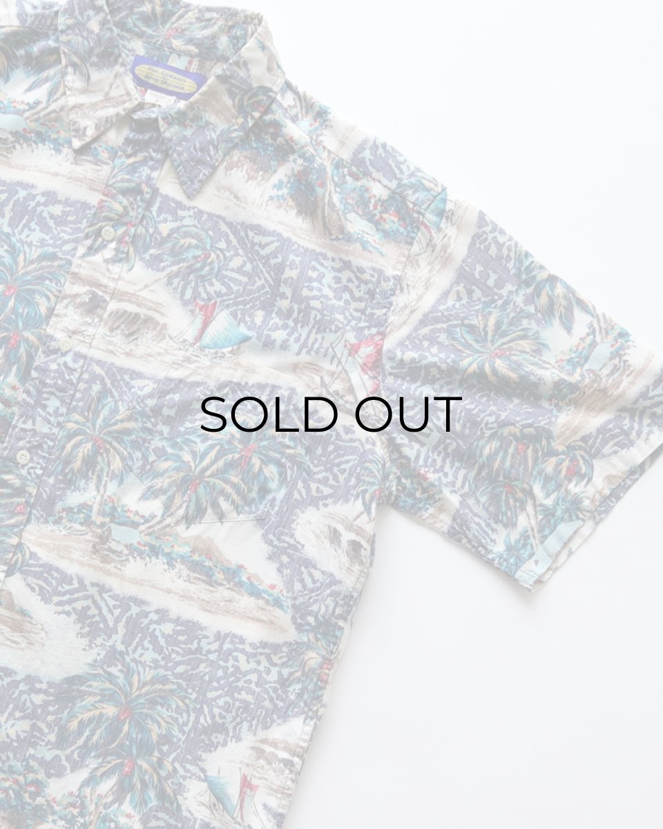 画像3: 〜90's PHIL EDWARDS by REYN SPOONER COTTON ALL OVER PATTERN S/S HAWAIIAN SHIRT (3)