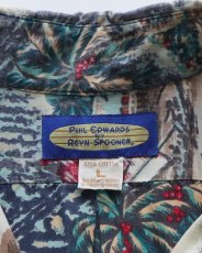 画像7: 〜90's PHIL EDWARDS by REYN SPOONER COTTON ALL OVER PATTERN S/S HAWAIIAN SHIRT (7)