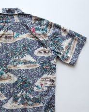 画像5: 〜90's PHIL EDWARDS by REYN SPOONER COTTON ALL OVER PATTERN S/S HAWAIIAN SHIRT (5)