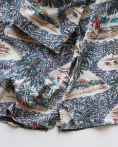 画像6: 〜90's PHIL EDWARDS by REYN SPOONER COTTON ALL OVER PATTERN S/S HAWAIIAN SHIRT (6)