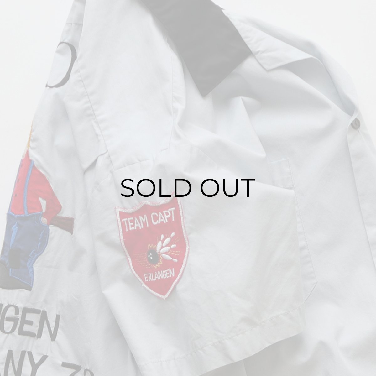 画像7: 〜70's Smoky COTTON EMBROIDERED S/S LOOP COLLAR BOWLING SHIRT "F-TROOP" (7)