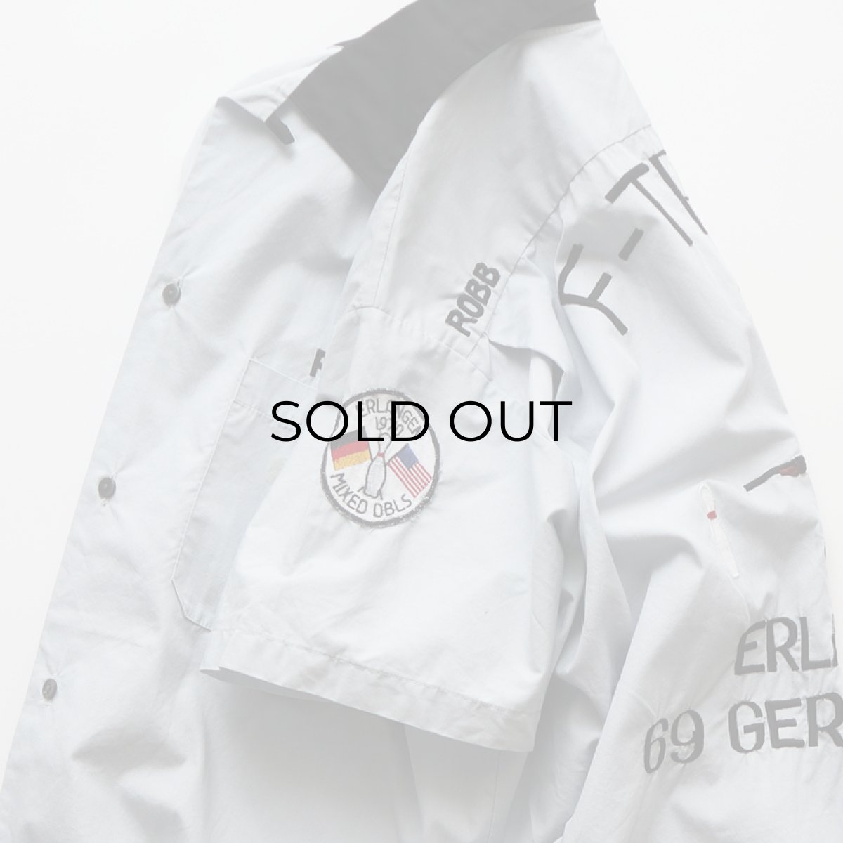 画像6: 〜70's Smoky COTTON EMBROIDERED S/S LOOP COLLAR BOWLING SHIRT "F-TROOP" (6)