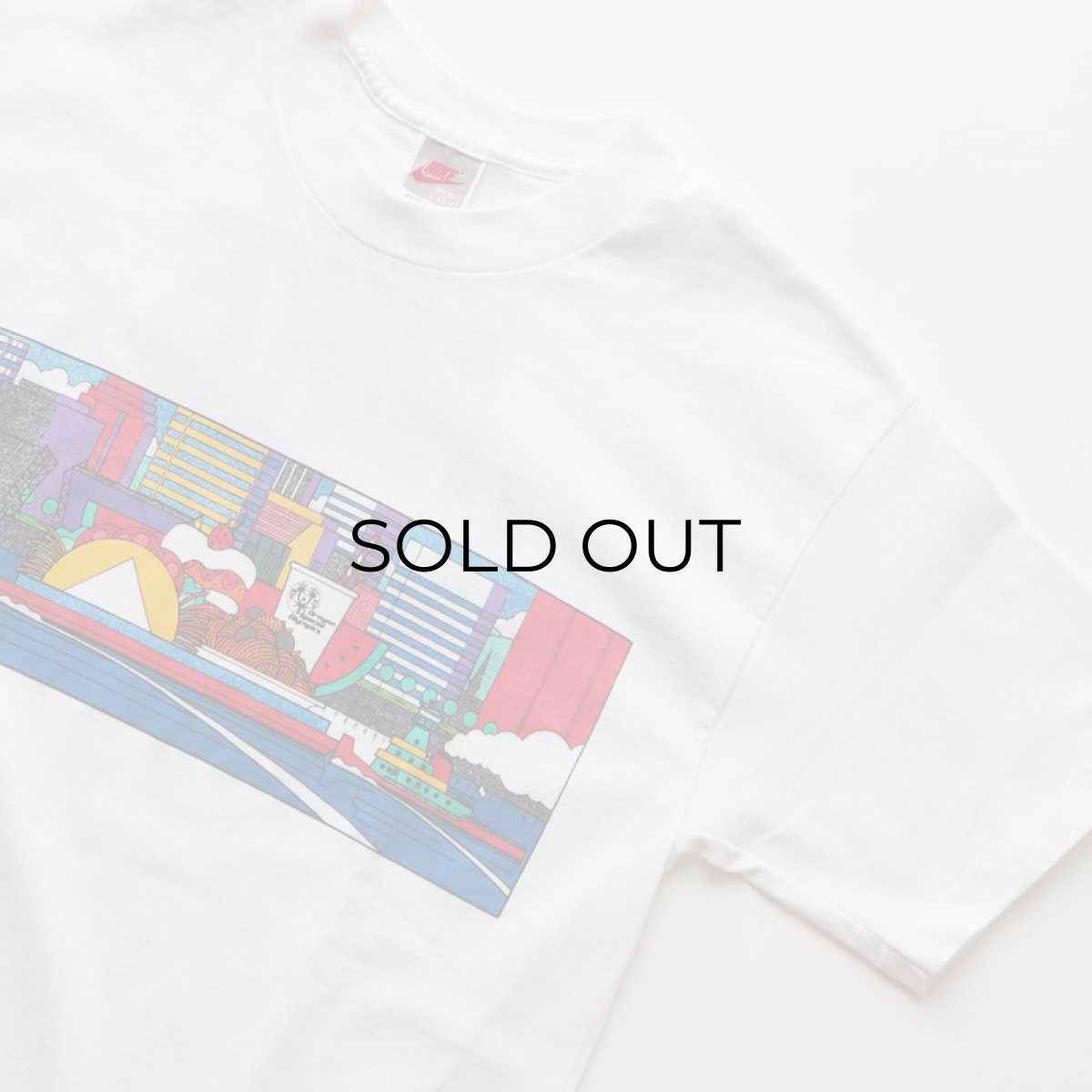 画像4: 90's NIKE W-PRINT S/S TEE "The Bite" "MADE IN USA" (4)