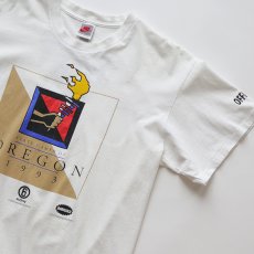 画像4: 90's NIKE COTTON W-PRINT S/S TEE "STATE GAMES OF OREGON 1993" "JUST DO IT" "MADE IN USA" (4)
