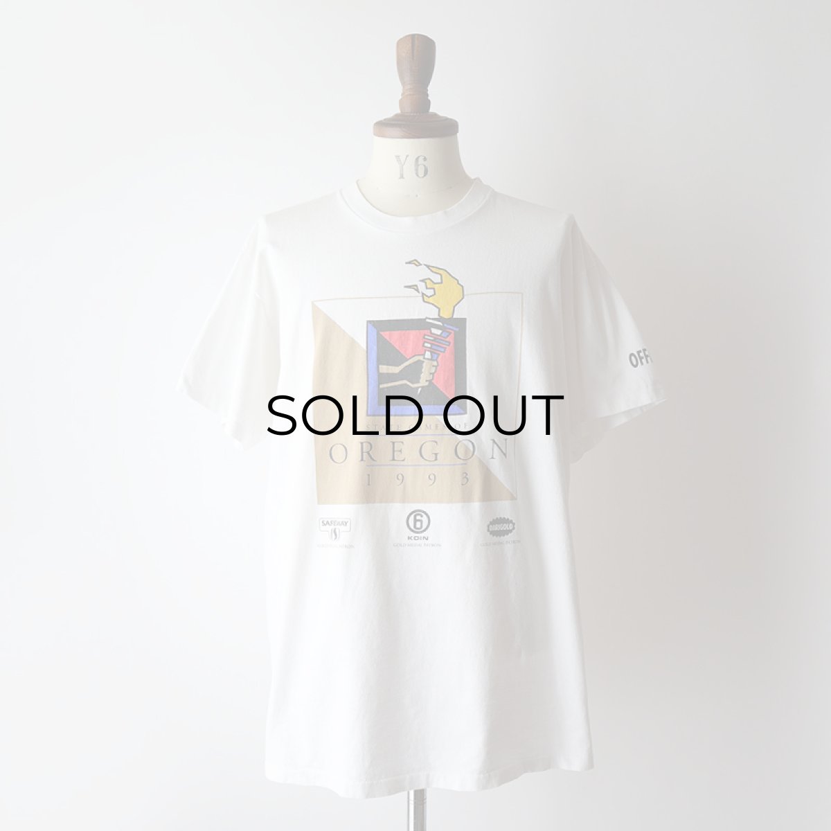 画像11: 90's NIKE COTTON W-PRINT S/S TEE "STATE GAMES OF OREGON 1993" "JUST DO IT" "MADE IN USA" (11)