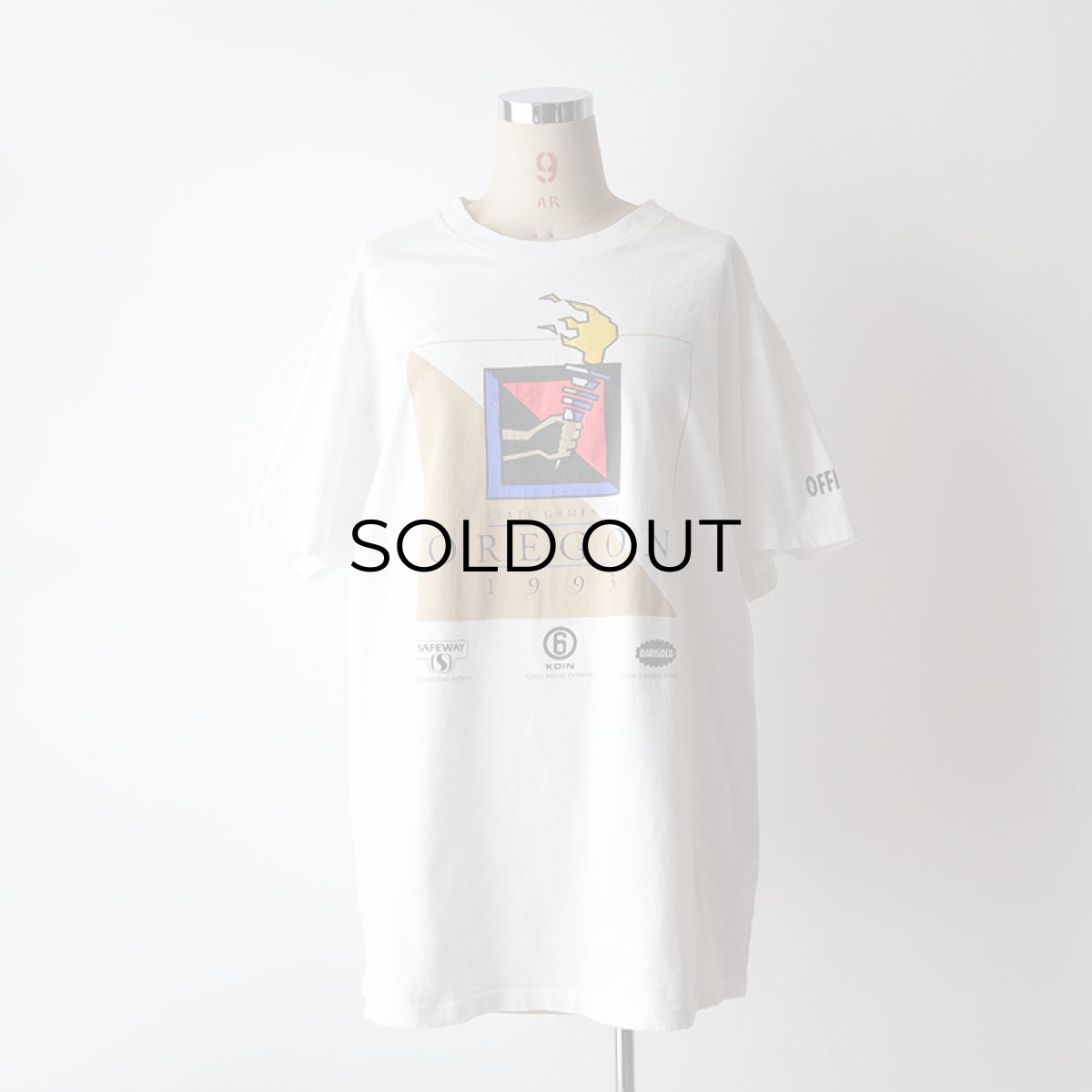 画像14: 90's NIKE COTTON W-PRINT S/S TEE "STATE GAMES OF OREGON 1993" "JUST DO IT" "MADE IN USA" (14)