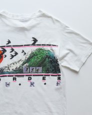 画像5: 80's Ocean Pacific COTTON W-PRINT S/S TEE "BORDER SURF" "MADE IN USA" (5)