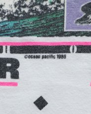 画像6: 80's Ocean Pacific COTTON W-PRINT S/S TEE "BORDER SURF" "MADE IN USA" (6)