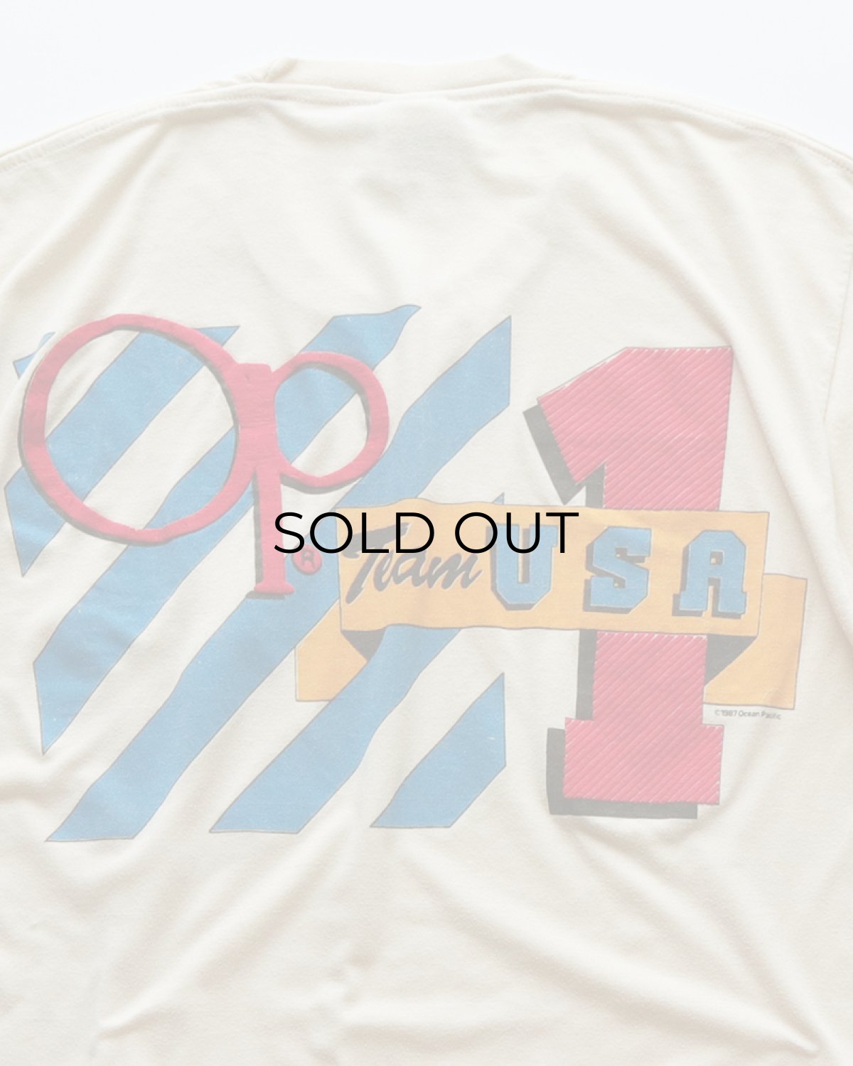 画像5: 80's Ocean Pacific W-PRINT S/S POCKET TEE "Team USA" "MADE IN TURKEY" (5)