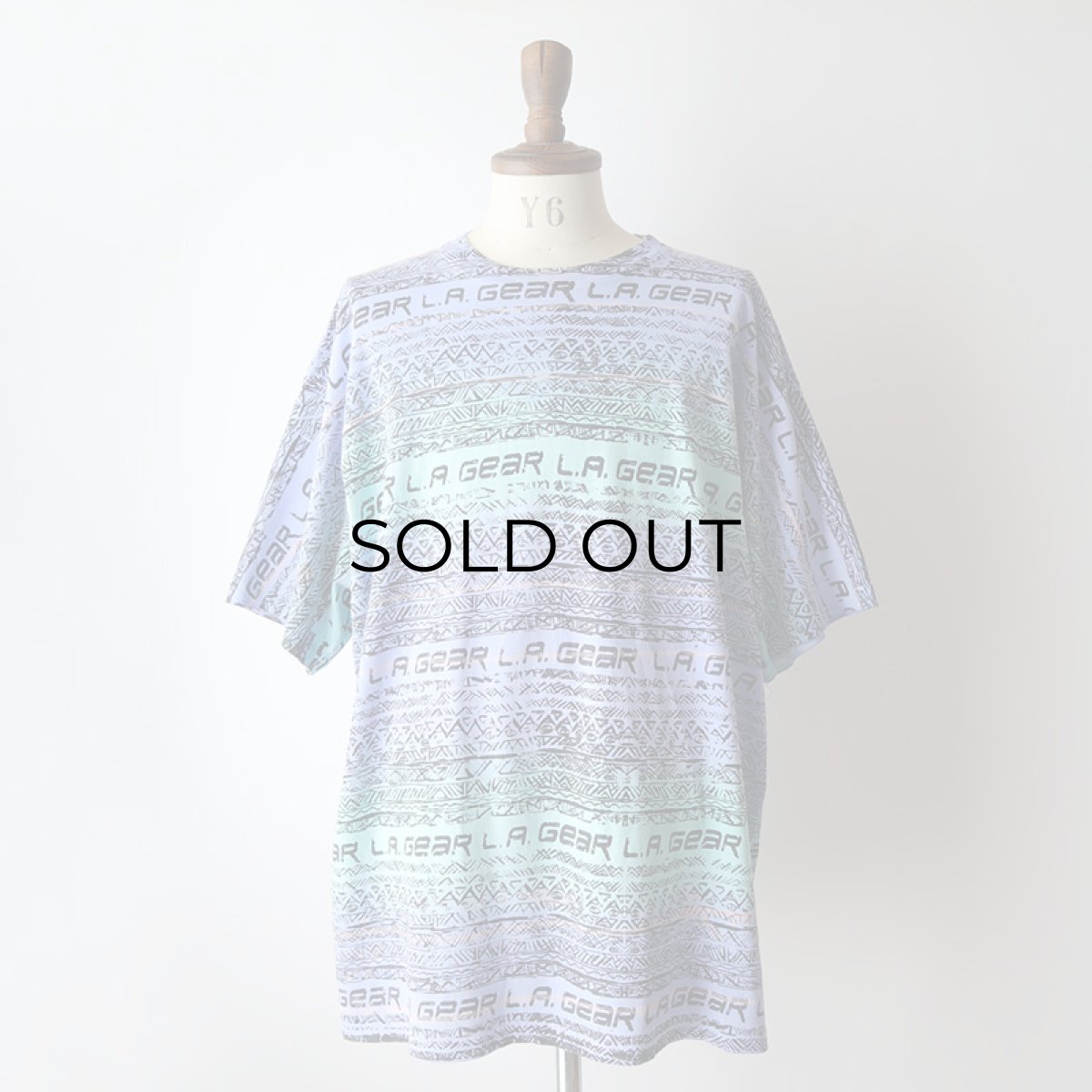 画像10: 〜90's L.A. GEAR COTTON ALL OVER BORDER PATTERN PRINT S/S TEE "MADE IN USA" (10)