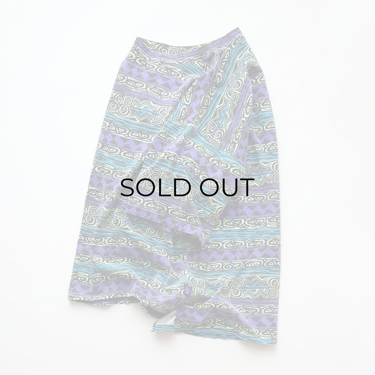 画像2: 〜90's QUIKSILVER COTTON ALL OVER BORDER PATTERN PRINT S/S TEE "MADE IN USA" (2)