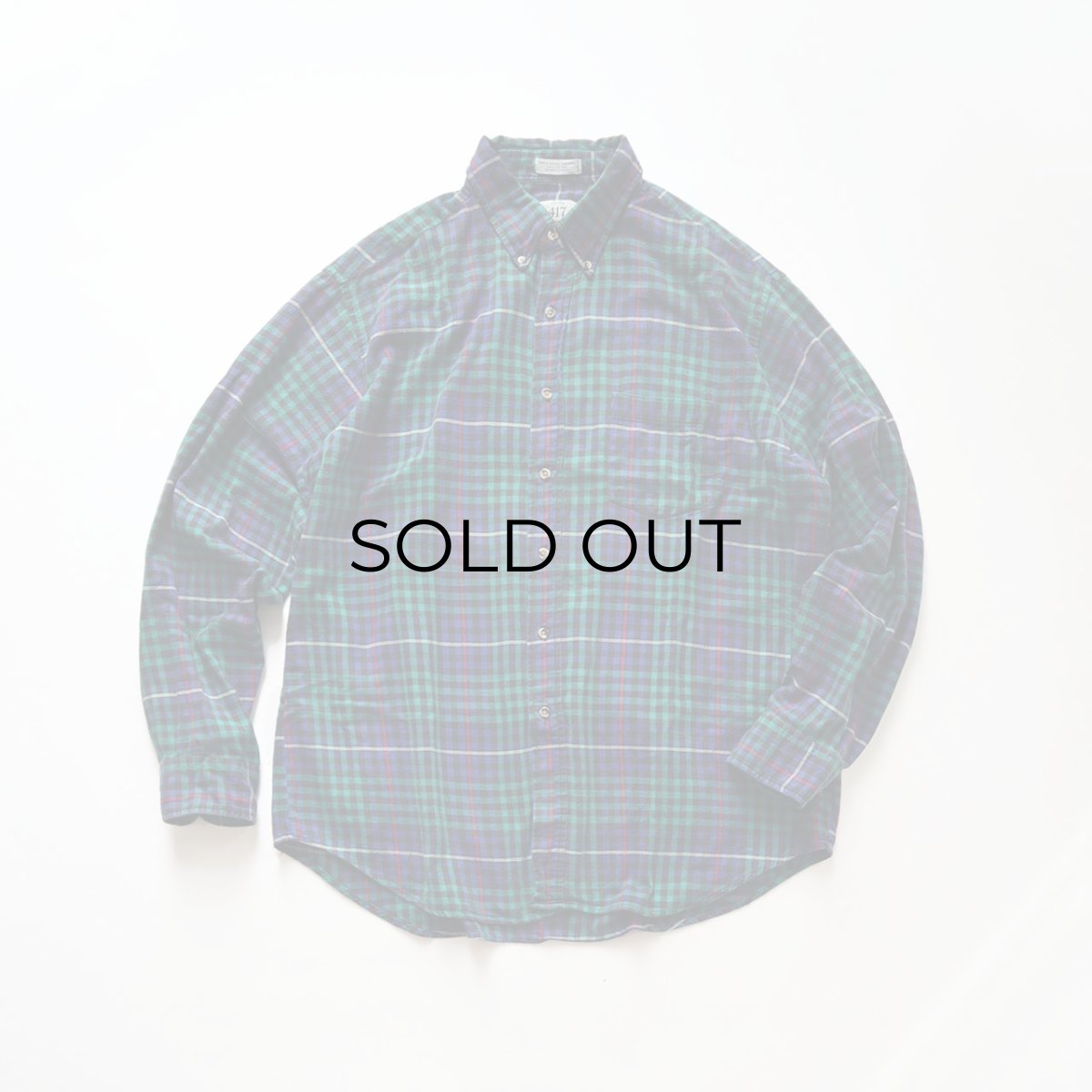 画像1: 〜90's VAN HEUSEN COTTON CHECK FLANNEL B/D SHIRT (1)