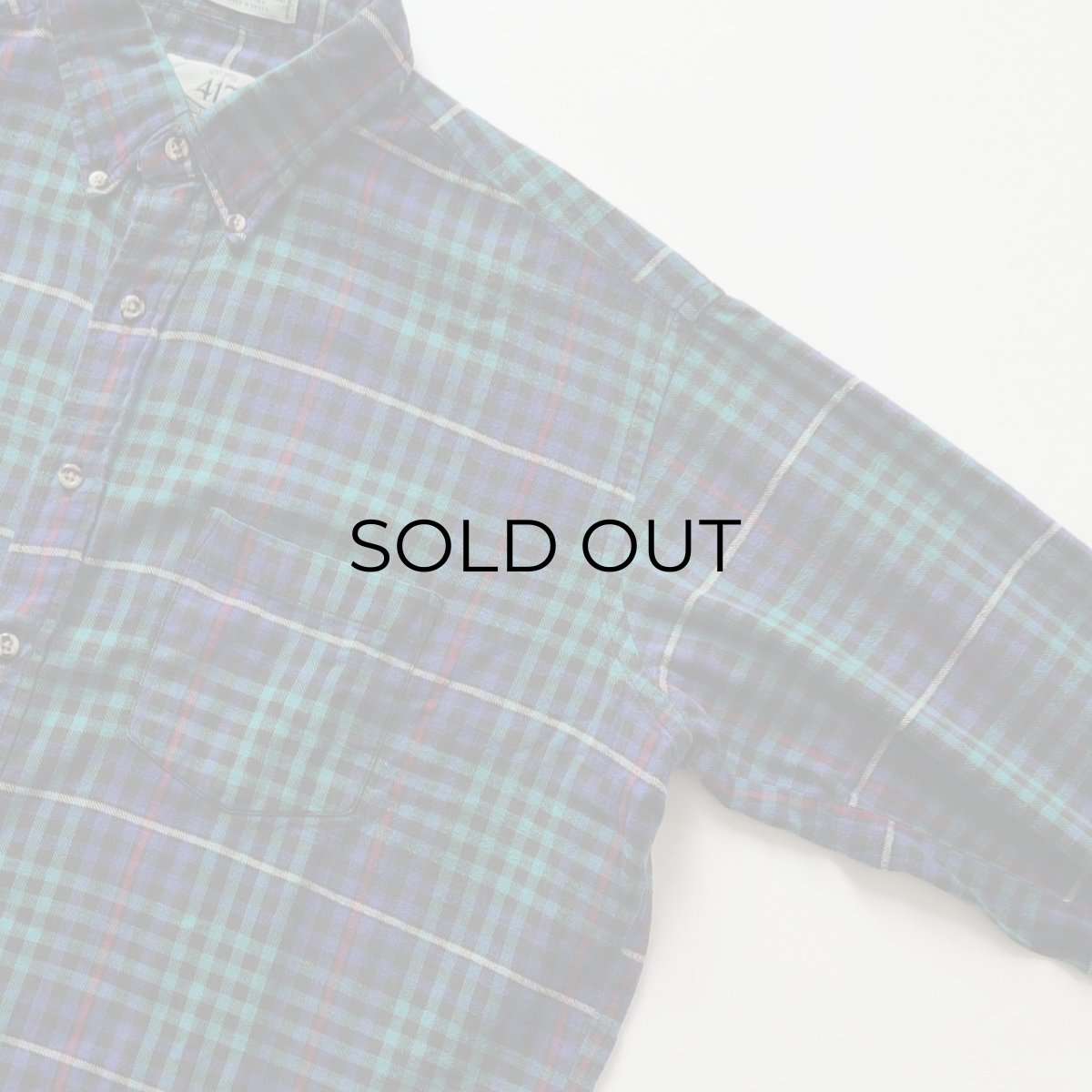 画像3: 〜90's VAN HEUSEN COTTON CHECK FLANNEL B/D SHIRT (3)