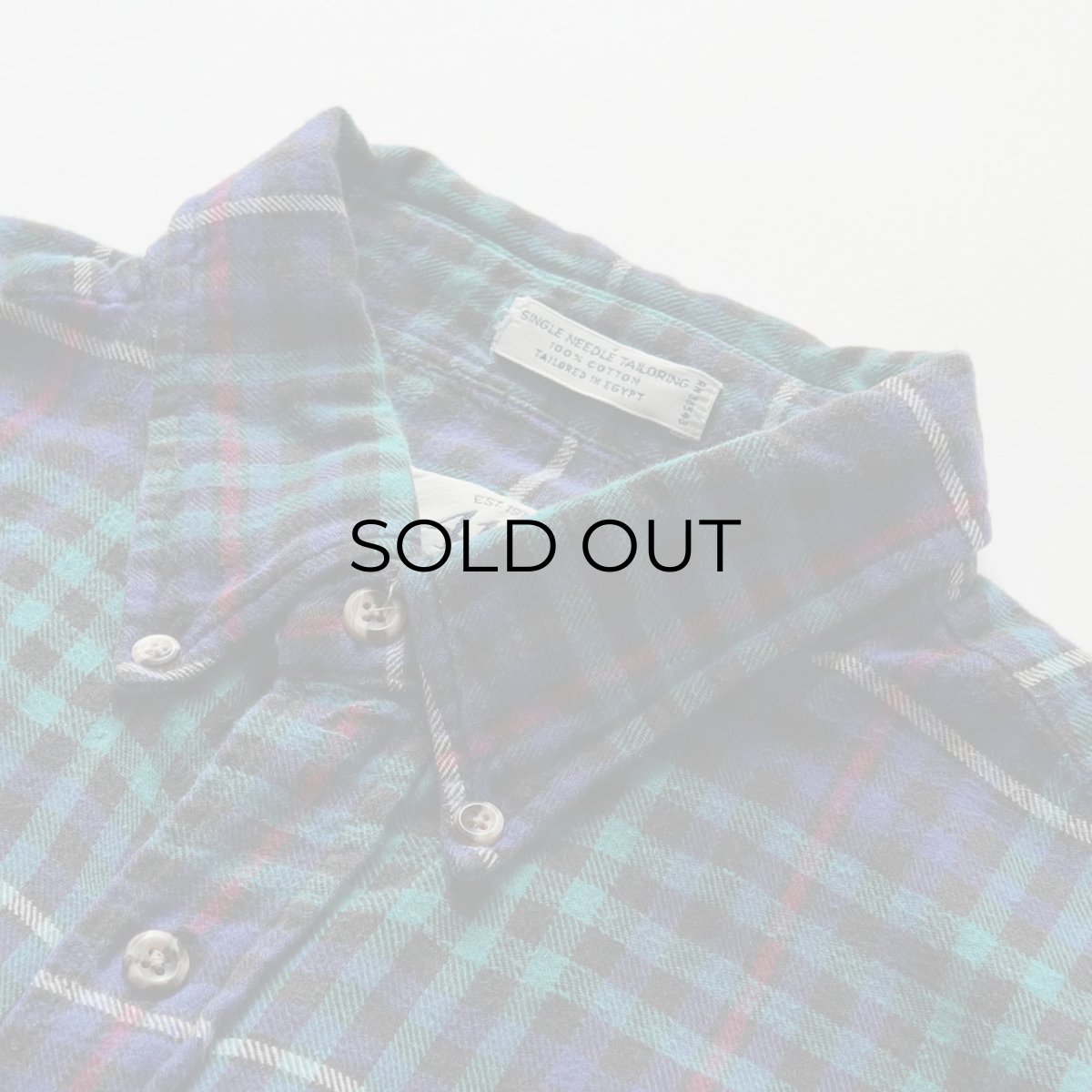 画像7: 〜90's VAN HEUSEN COTTON CHECK FLANNEL B/D SHIRT (7)