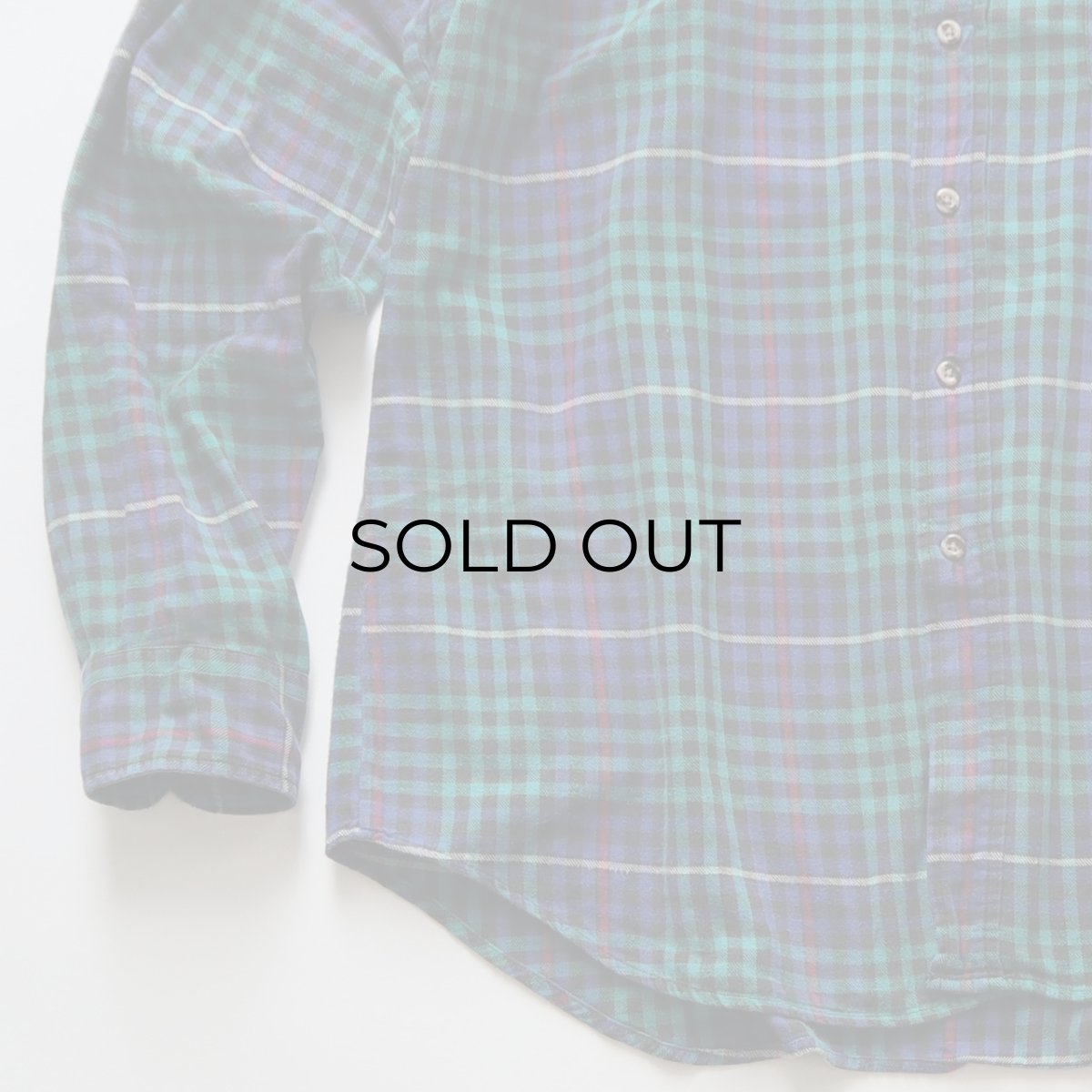 画像4: 〜90's VAN HEUSEN COTTON CHECK FLANNEL B/D SHIRT (4)