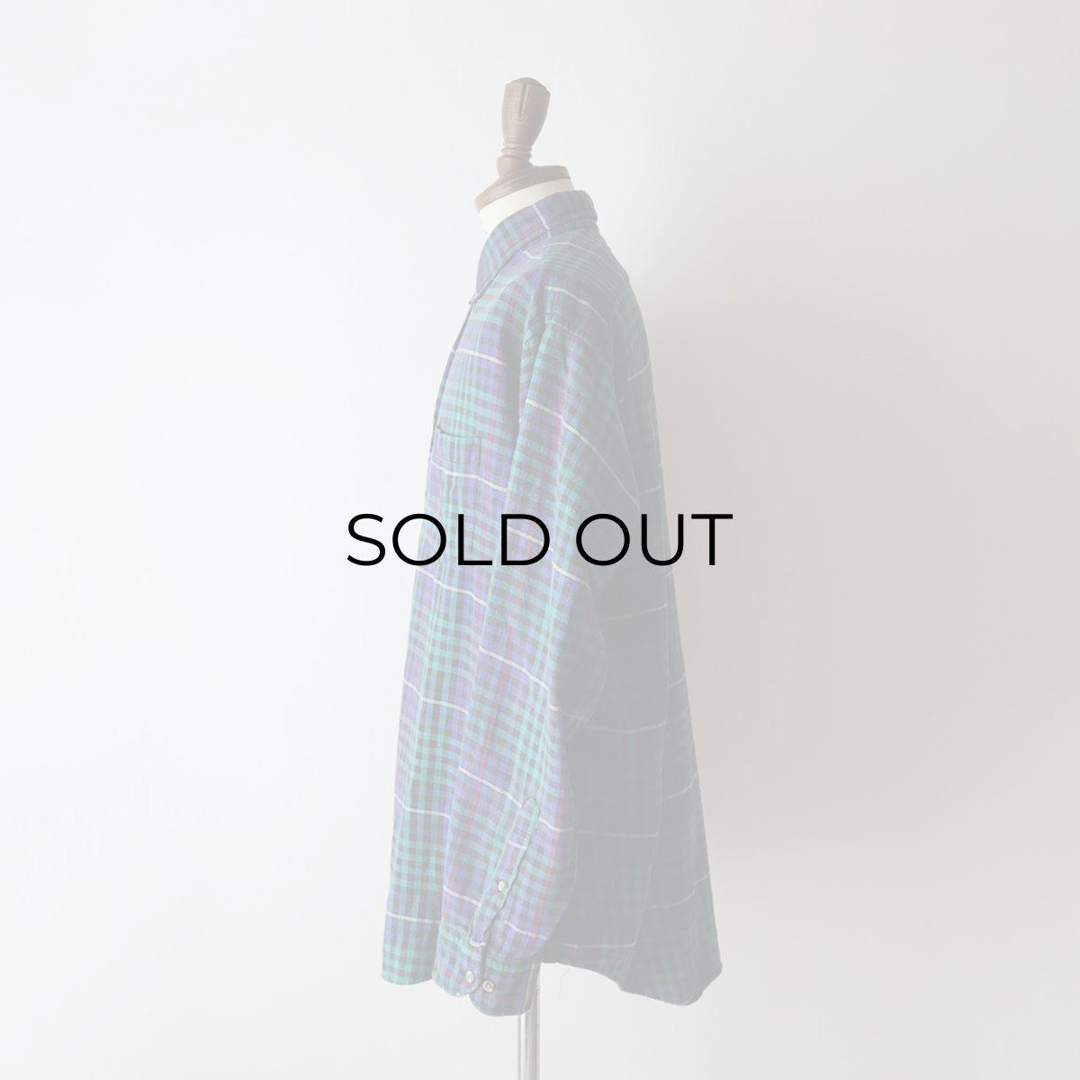 画像11: 〜90's VAN HEUSEN COTTON CHECK FLANNEL B/D SHIRT (11)