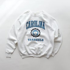 画像1: 〜90's FRUIT OF THE LOOM PRINT CREW NECK SWEAT "CAROLINA TARHEELS" "MADE IN USA" (1)