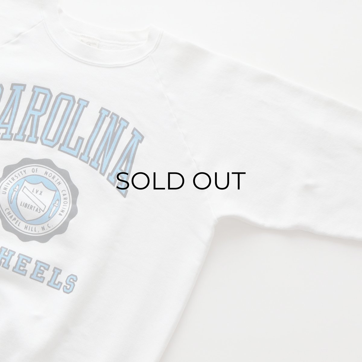 画像3: 〜90's FRUIT OF THE LOOM PRINT CREW NECK SWEAT "CAROLINA TARHEELS" "MADE IN USA" (3)