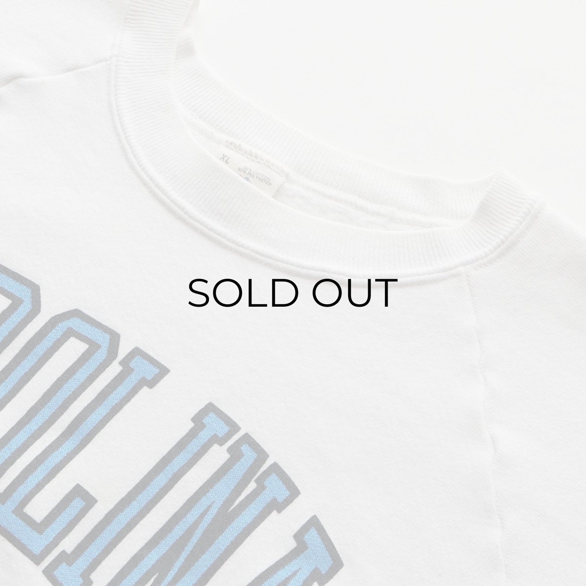 画像5: 〜90's FRUIT OF THE LOOM PRINT CREW NECK SWEAT "CAROLINA TARHEELS" "MADE IN USA" (5)