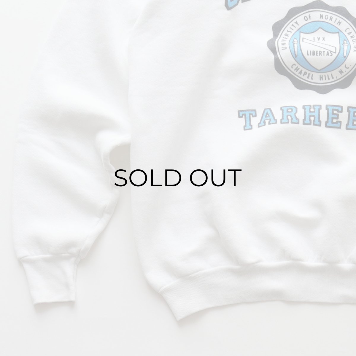 画像4: 〜90's FRUIT OF THE LOOM PRINT CREW NECK SWEAT "CAROLINA TARHEELS" "MADE IN USA" (4)