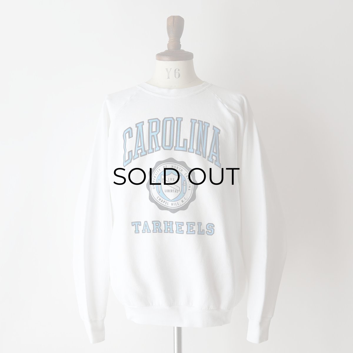 画像14: 〜90's FRUIT OF THE LOOM PRINT CREW NECK SWEAT "CAROLINA TARHEELS" "MADE IN USA" (14)