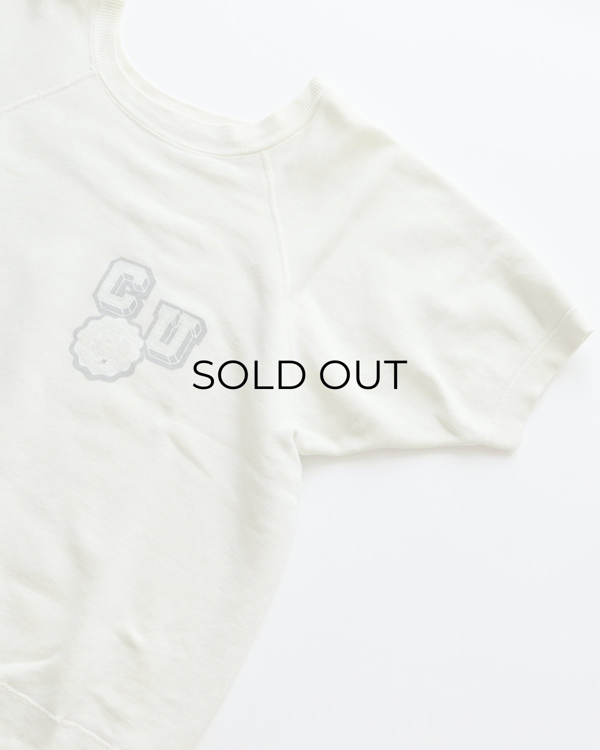 画像3: 60's UNKNOWN BRAND COTTON PRINT CREW NECK S/S SWEAT "CREIGHTON UNIVERSITY" (3)