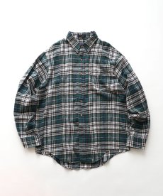 画像1: 90's ARROW COTTON CHECK FLANNEL SHIRT (1)