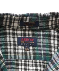 画像7: 90's ARROW COTTON CHECK FLANNEL SHIRT (7)
