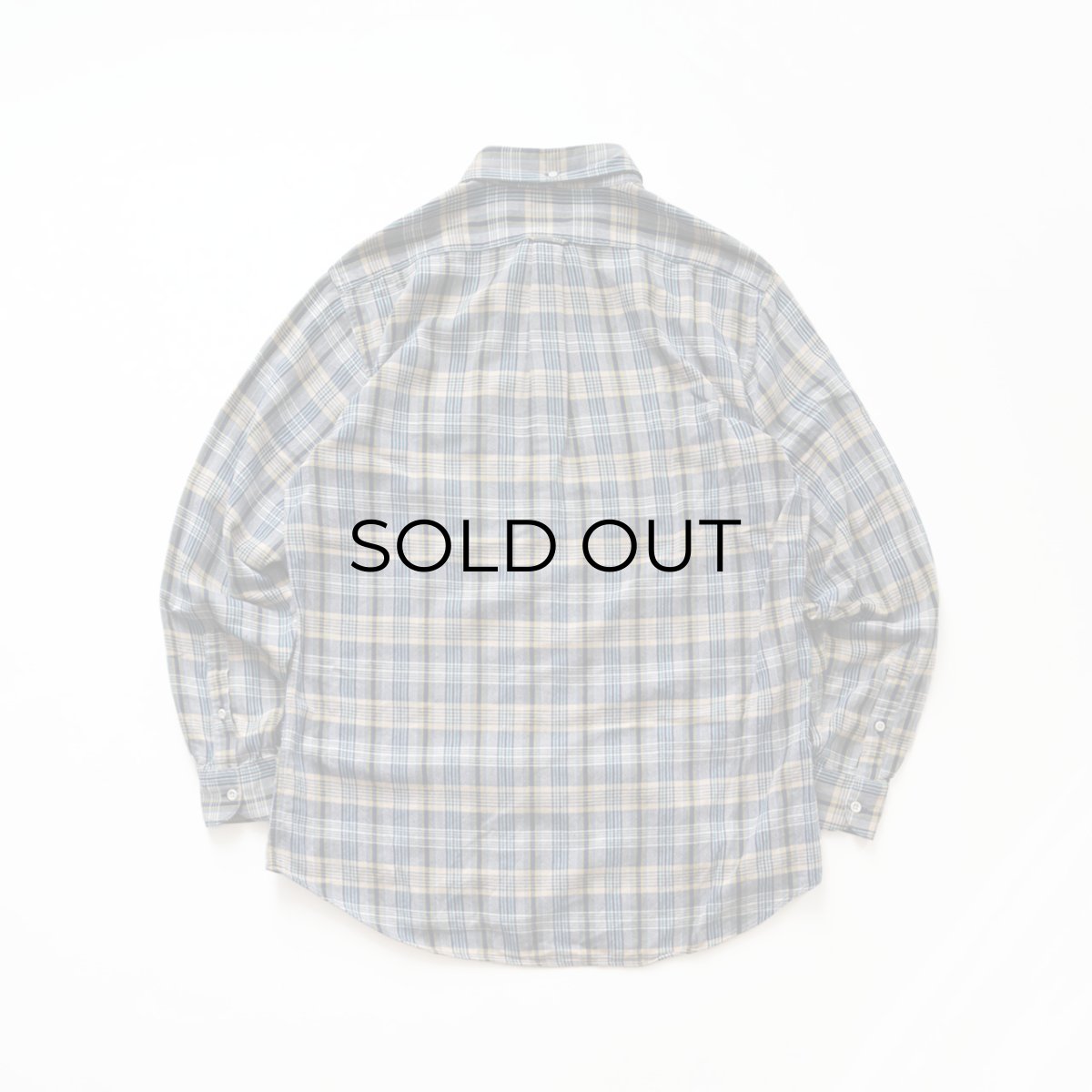 画像2: 80's nordstrom COTTON CHECK FLANNEL B/D SHIRT (2)