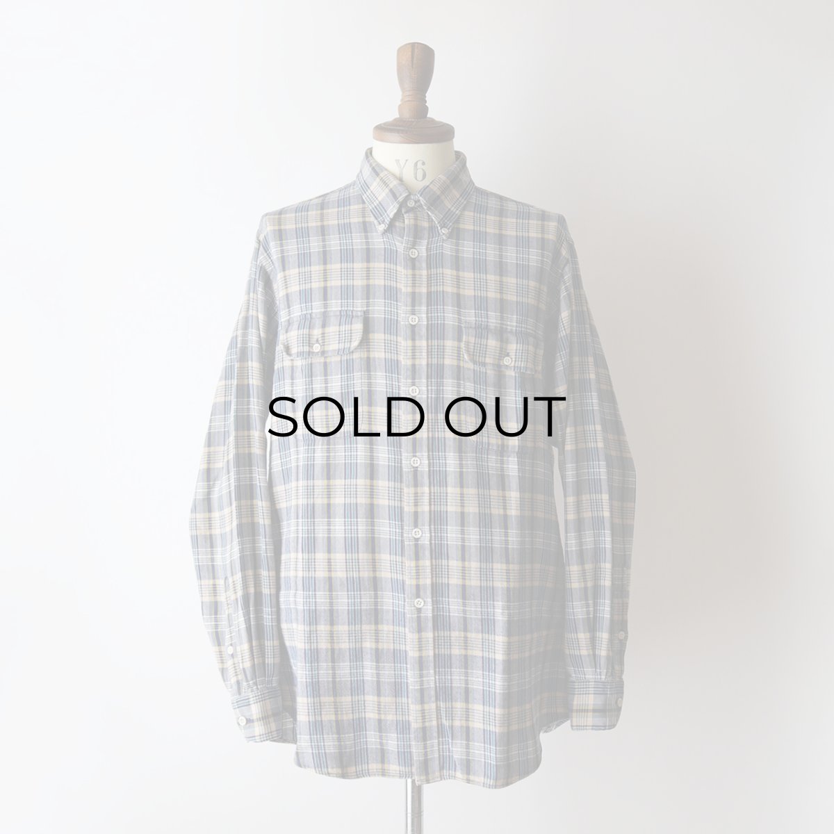 画像9: 80's nordstrom COTTON CHECK FLANNEL B/D SHIRT (9)
