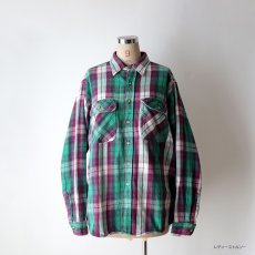 画像15: 90's FIELD & STREAM COTTON CHECK HEAVY FLANNEL SHIRT (15)